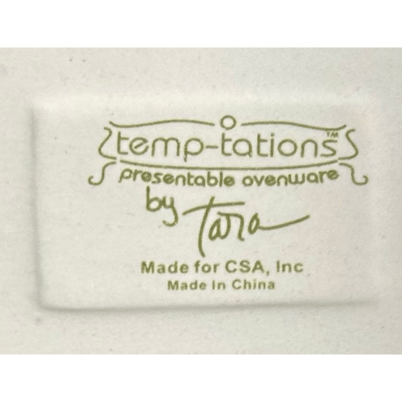 QVC Temp-tations by Tara Old World Green Oval Baker (7”) w/ lid - Picture 9 of 11
